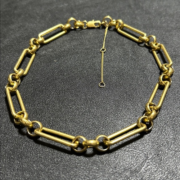 Madewell Paper Clip Gold-Tone Chunky Chain Necklace - Picture 9 of 12